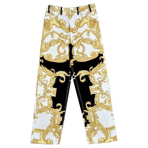 versace jeans print pants|Versace pants men's.